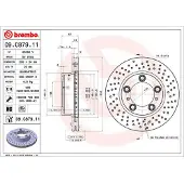 Brembo Bremsscheibe 09.C879.11, 1 Stück