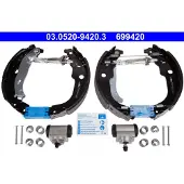 Ate Bremsbackensatz 03052094203 für PEUGEOT