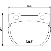 Brembo Bremsbelagsatz, Scheibenbremse p44006 für LAND ROVER