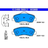 Ate Bremsbelagsatz, Scheibenbremse 13046038692 für PEUGEOT