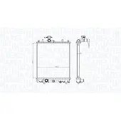 MAGNETI MARELLI Kühler, Motorkühlung 350213186100 für SUZUKI