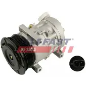 Fast Sports Nutrition Klimakompressor FT56318 R134a 12V 5 Rillen 123ccm Einlass-/Auslass-Ø 16,4mm