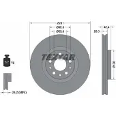 Textar Bremsscheibe 92304803 281mm 26mm für FIAT
