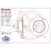 Brembo Bremsscheibe 09742181 280mm 24mm für JEEP RENAULT
