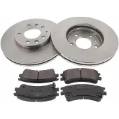 MAPCO Bremsensatz, Scheibenbremse 47556 Vorderachse belüftet 283mm 25mm für MAZDA
