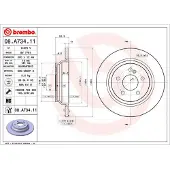 Brembo Bremsscheibe 08a73411 300mm 12mm für MERCEDES-BENZ