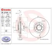 Brembo Bremsscheibe 09976010 290mm 28mm für IVECO NAC (NAVECO)