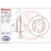 Brembo Bremsscheibe 09a63411 297mm 25mm für TOYOTA