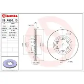 Brembo Bremsscheibe 09a86010 274mm 24mm für FORD ASIA & OCEANIA MAZDA