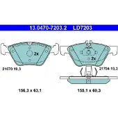 Ate Bremsbelagsatz, Scheibenbremse 13047072032 für MERCEDES-BENZ