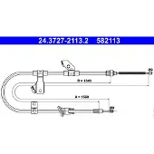 Ate Seilzug, Feststellbremse 24.3727-2113.2 Rechts