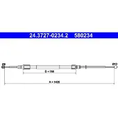 Ate Seilzug, Feststellbremse 24372702342 für BMW
