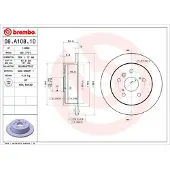 Brembo Bremsscheibe 08a10810 269mm 12mm für TOYOTA LEXUS