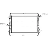 Ava Cooling FDA2338 Kühler Wasserkühler Motorkühler für FORD MONDEO III Kombi (BWY) MONDEO III (B5Y) MONDEO III Stufenheck (B4Y)