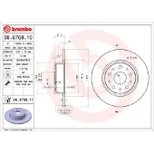 Brembo Bremsscheibe 08676811 276mm 10mm für ALFA ROMEO LANCIA