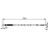 Bosch Seilzug, Feststellbremse 1987477973 für FIAT