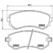 Brembo Bremsbelagsatz, Scheibenbremse p56039 für NISSAN