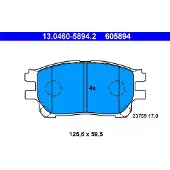 Ate Bremsbelagsatz, Scheibenbremse 13046058942 für TOYOTA