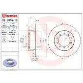 Brembo Bremsscheibe 08531610 290mm 13mm für LAND ROVER