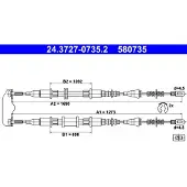 Ate Seilzug, Feststellbremse 24372707352 für VAUXHALL