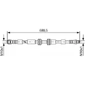 Bosch Bremsschlauch 1987481734 für MERCEDES-BENZ