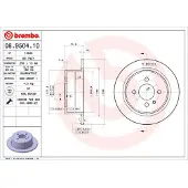 Brembo Bremsscheibe 08950410 258mm 10mm für BMW