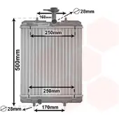VAN WEZEL Kühler, Motorkühlung 53002360 für TOYOTA