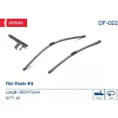 Denso Wischblatt Flat Blades DF-022, 650/475mm, Vorne, 2 Stück