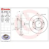 Brembo Bremsscheibe 08a73010 280mm 16mm für FORD