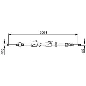 Bosch Seilzug, Feststellbremse 1987482242 für FORD