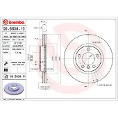Brembo Bremsscheibe 09b63811 307mm 24mm für MINI