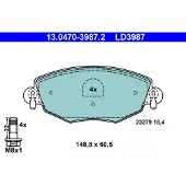 Ate Bremsbelagsatz, Scheibenbremse 13047039872 für FORD JAGUAR