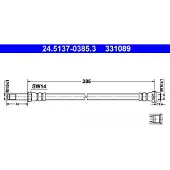 Ate Bremsschlauch 24513703853 für VAG MERCEDES-BENZ