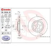 Brembo Bremsscheibe 09505821 284mm 22mm für ALFA ROMEO