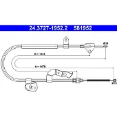 Ate Seilzug, Feststellbremse 24372719522 für PEUGEOT TOYOTA