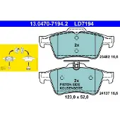 Ate Bremsbelagsatz, Scheibenbremse 13047071942 für FORD VAUXHALL SAAB
