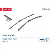 Denso Flachwischer-Set DF-001 (530/480 mm, Linkslenker): Zwei leise, langlebige