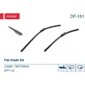 Denso Wischblatt Flat Blades DF-151, 700mm, Vorne, 2 Stück