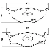 Brembo Bremsbelagsatz, Scheibenbremse p85055 für SKODA
