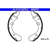 Ate Bremsbackensatz 03013702782 für MAZDA
