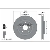 Textar Bremsscheibe 92337303 vorne, belüftet, 1 Stück