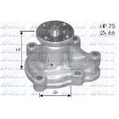 DOLZ Wasserpumpe o133 für OPEL VAUXHALL