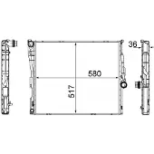 MAHLE ORIGINAL Kühler, Motorkühlung cr1393000s für BMW
