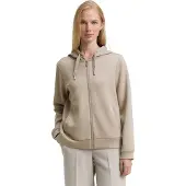 Tom Tailor Kapuzensweatjacke "Regular" mit Viskose und Stretch