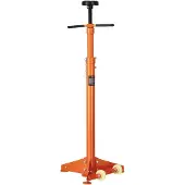 Vevor Unterlift-Stützständer 0,75 t Unterhubwagen-Stützständer mit Hebehöhen 975-1915 mm & lagermontierter Drehgriff & selbstsichernde Gewindeschraube & zwei Rädern & Stützfahrzeugkomponenten