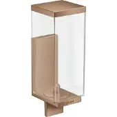 Hansgrohe AXOR UNIVERSAL Rectangular Seifenspender, Füllmenge 600ml, 42610310, Farbe: Brushed Red Gold