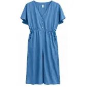 Mazine - Women's Wide Leg Tencel Jumpsuit - Jumpsuit Gr S blau