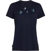 Icebreaker Damen T-Shirts/Tanks ku.Arm Da Merino 150 Tech Lite SS Tee Bird Transit
