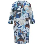 Peter Hahn Kleid V-Öffnung blau, 44