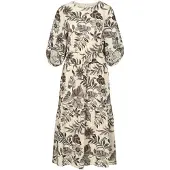 MADELEINE Midikleid "Druckkleid Viskosekleid mit floralem Design" Gestufter Rock